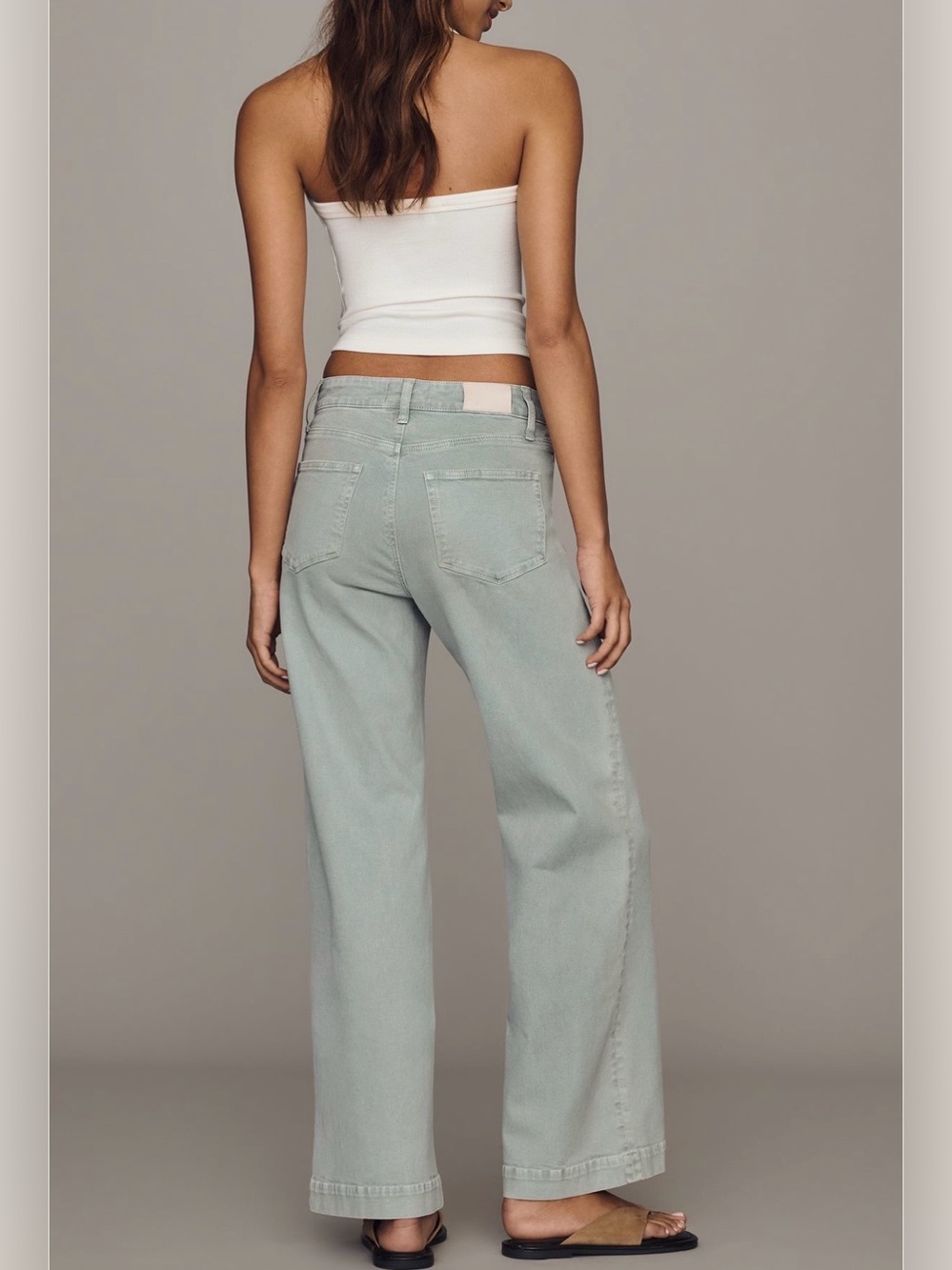 PAIGE Anessa 31” Wide Leg Jean Vintage Seaglass 29 NWT - Picture 2 of 9